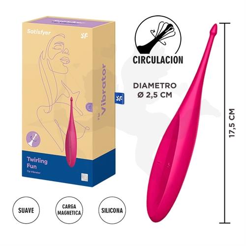 Twirling Fun estimulador vaginal con carga USB